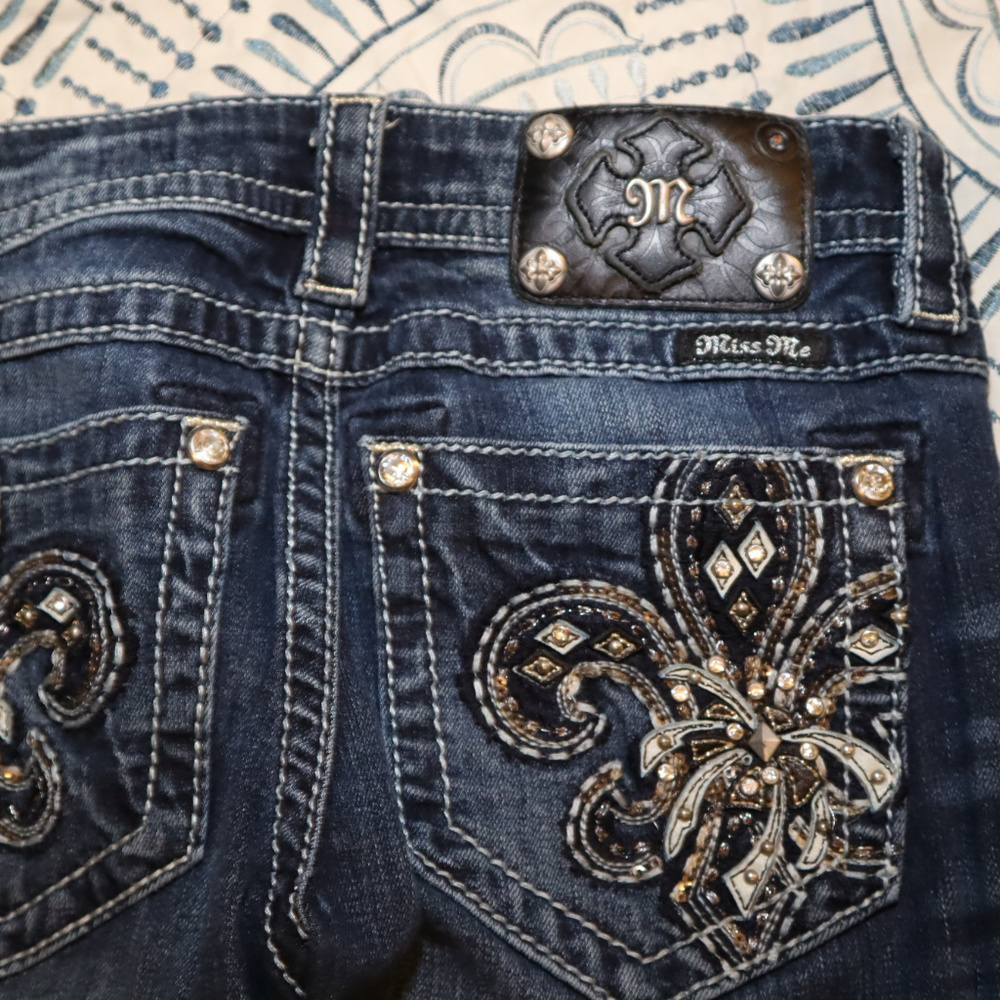 Miss Me Signature Rise Boot Cut Jeans